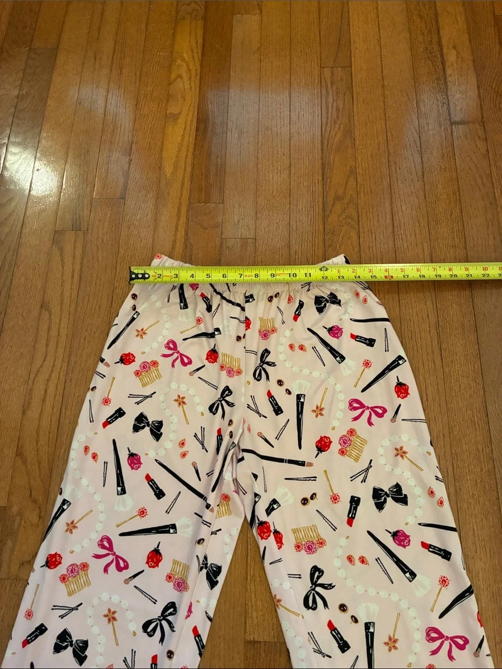 kate spade Pink Beauty-Print Long Sleeve Pajama Set Hair and Makeup 💄